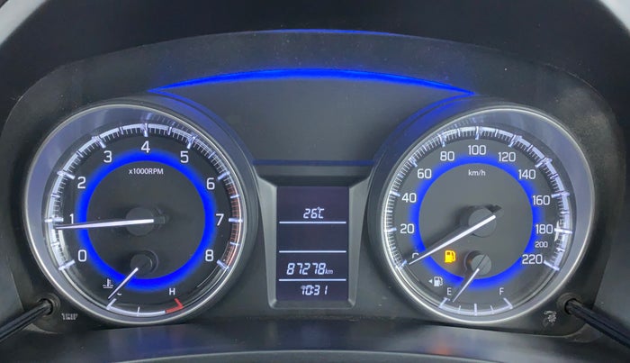 2016 Maruti Baleno DELTA 1.2 K12, Petrol, Manual, 88,349 km, Odometer Image