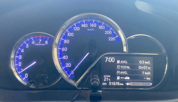 2021 Toyota YARIS G MT, Petrol, Manual, 51,631 km, Odometer Image