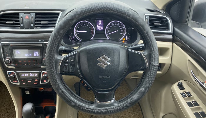 2015 Maruti Ciaz ZXI AMT, Petrol, Automatic, 90,118 km, Steering Wheel Close Up