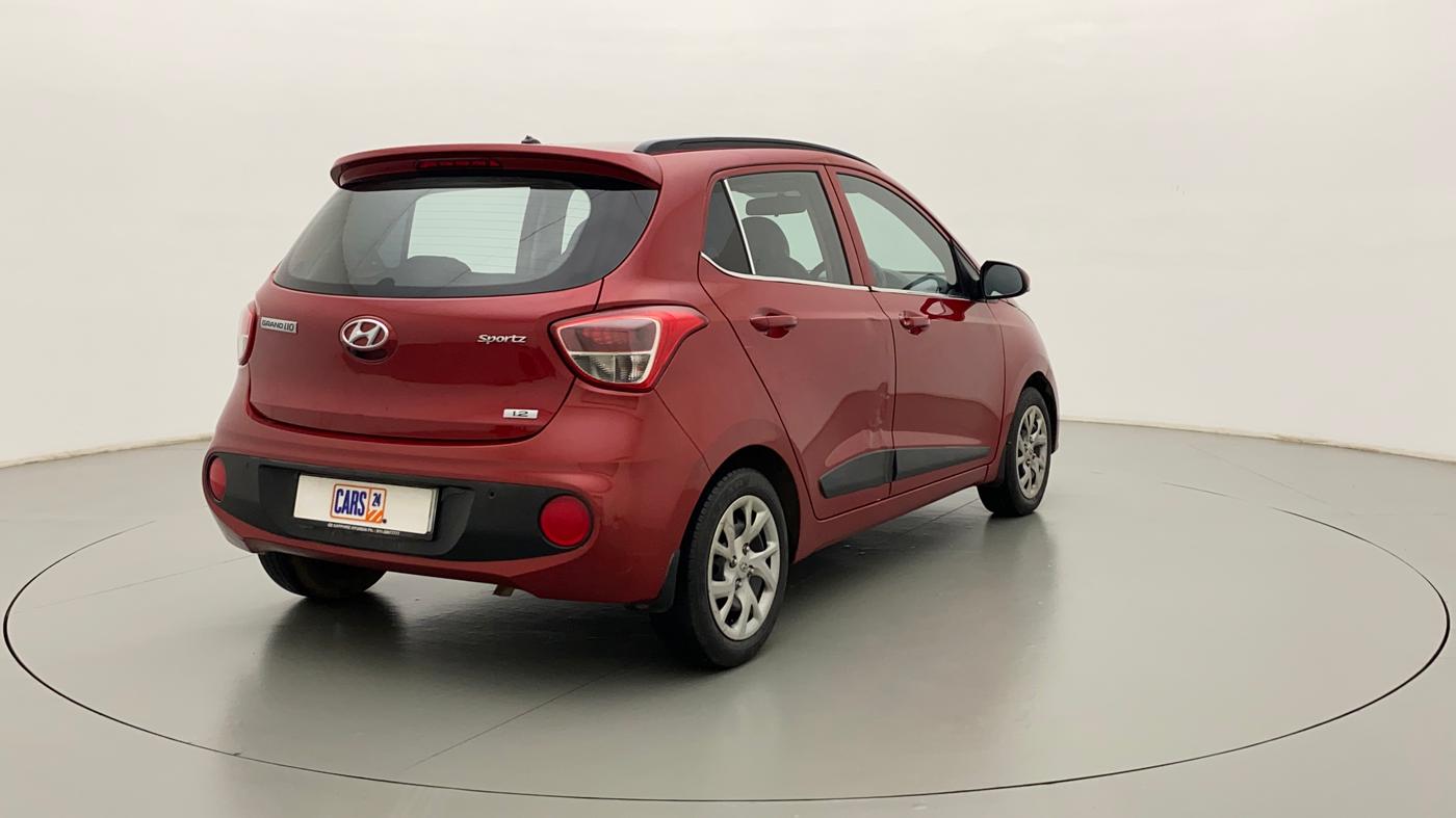 2019 Hyundai Grand i10 SPORTZ 1.2 KAPPA VTVT, CNG, Manual, 50,414 km, Right Back Diagonal