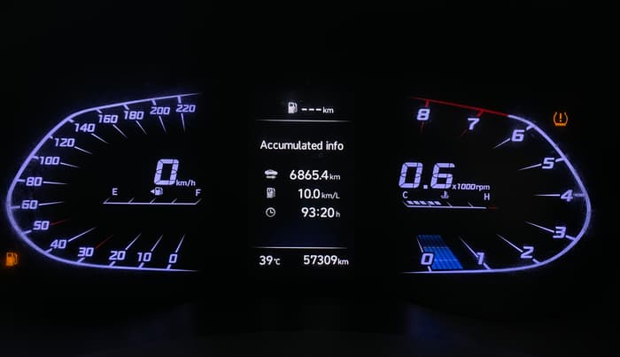 2021 Hyundai Verna SX (O)1.5 VTVT, Petrol, Manual, 57,306 km, Odometer Image