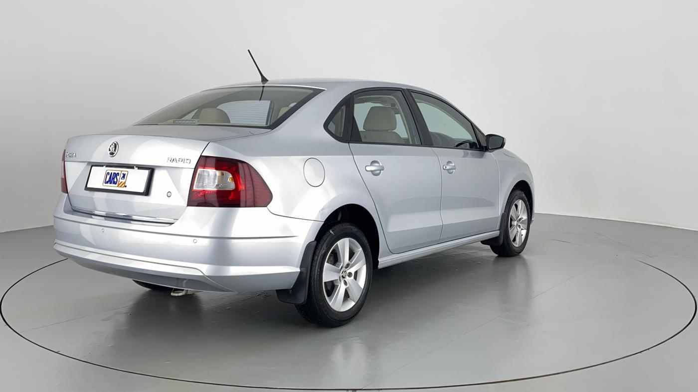 2021 Skoda Rapid 1.0 AMBITION TSI AT, Petrol, Automatic, 5,528 km, Right Back Diagonal