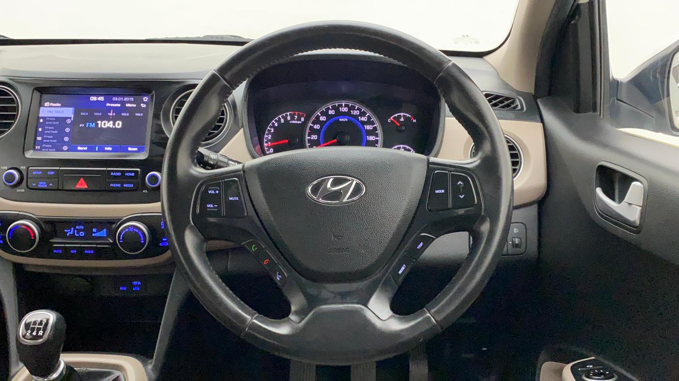 2017 Hyundai Grand i10 ASTA 1.2 KAPPA VTVT, Petrol, Manual, 25,498 km, Steering Wheel Close Up
