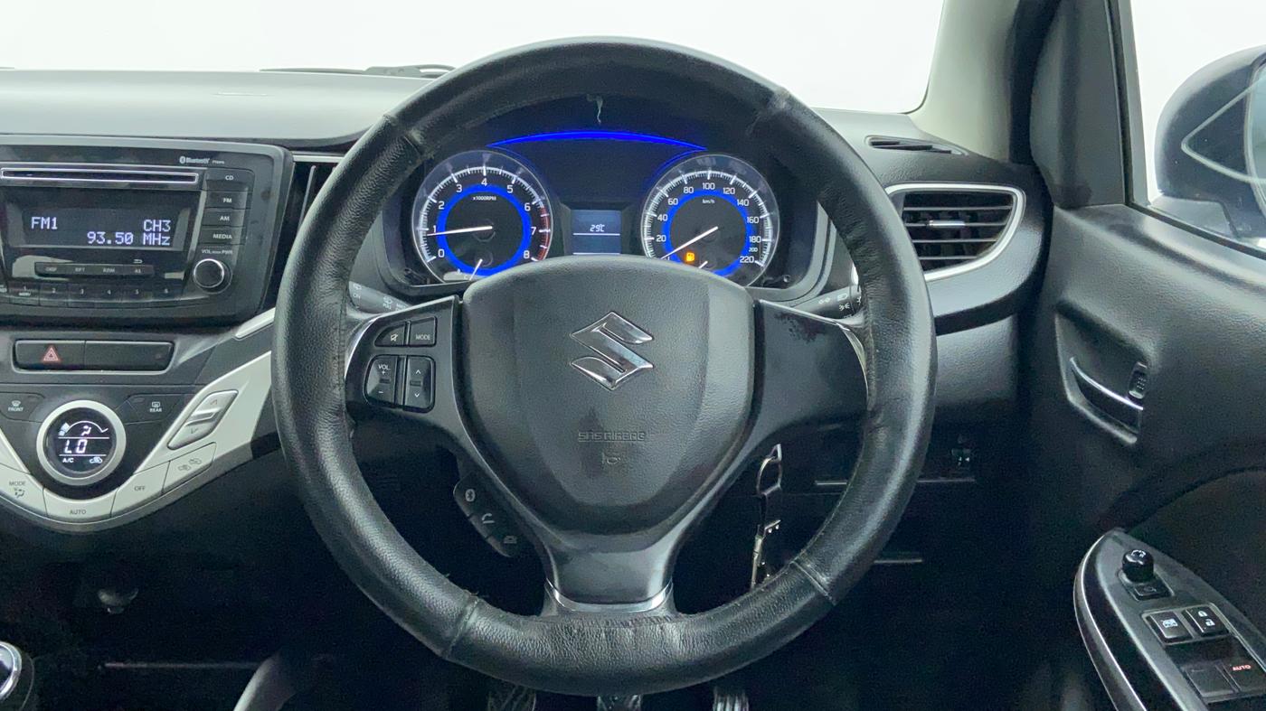 2018 Maruti Baleno DELTA PETROL 1.2, Petrol, Manual, 50,466 km, Steering Wheel Close Up