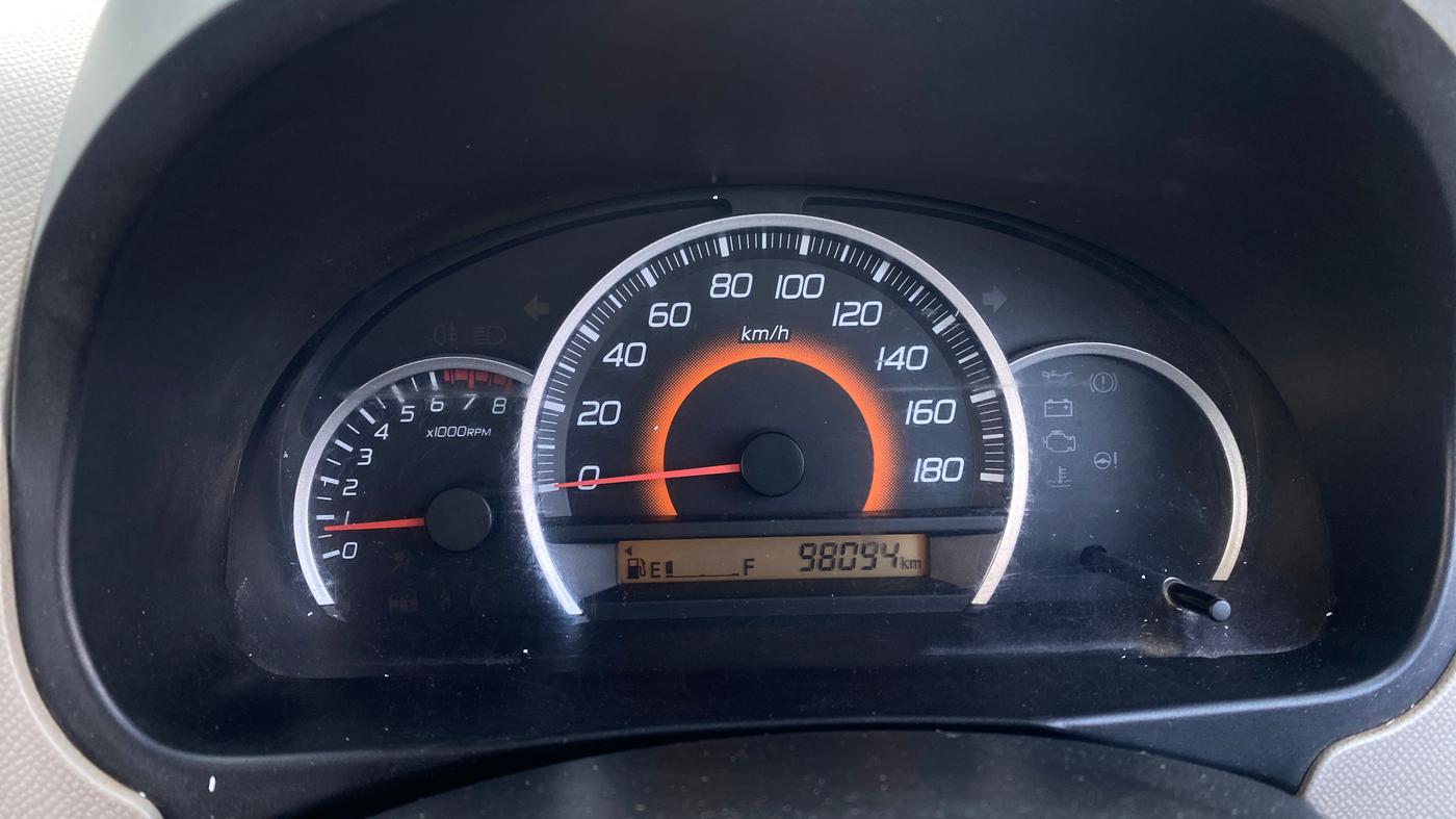 2015 Maruti Wagon R 1.0 VXI, Petrol, Manual, 98,086 km, Odometer Image