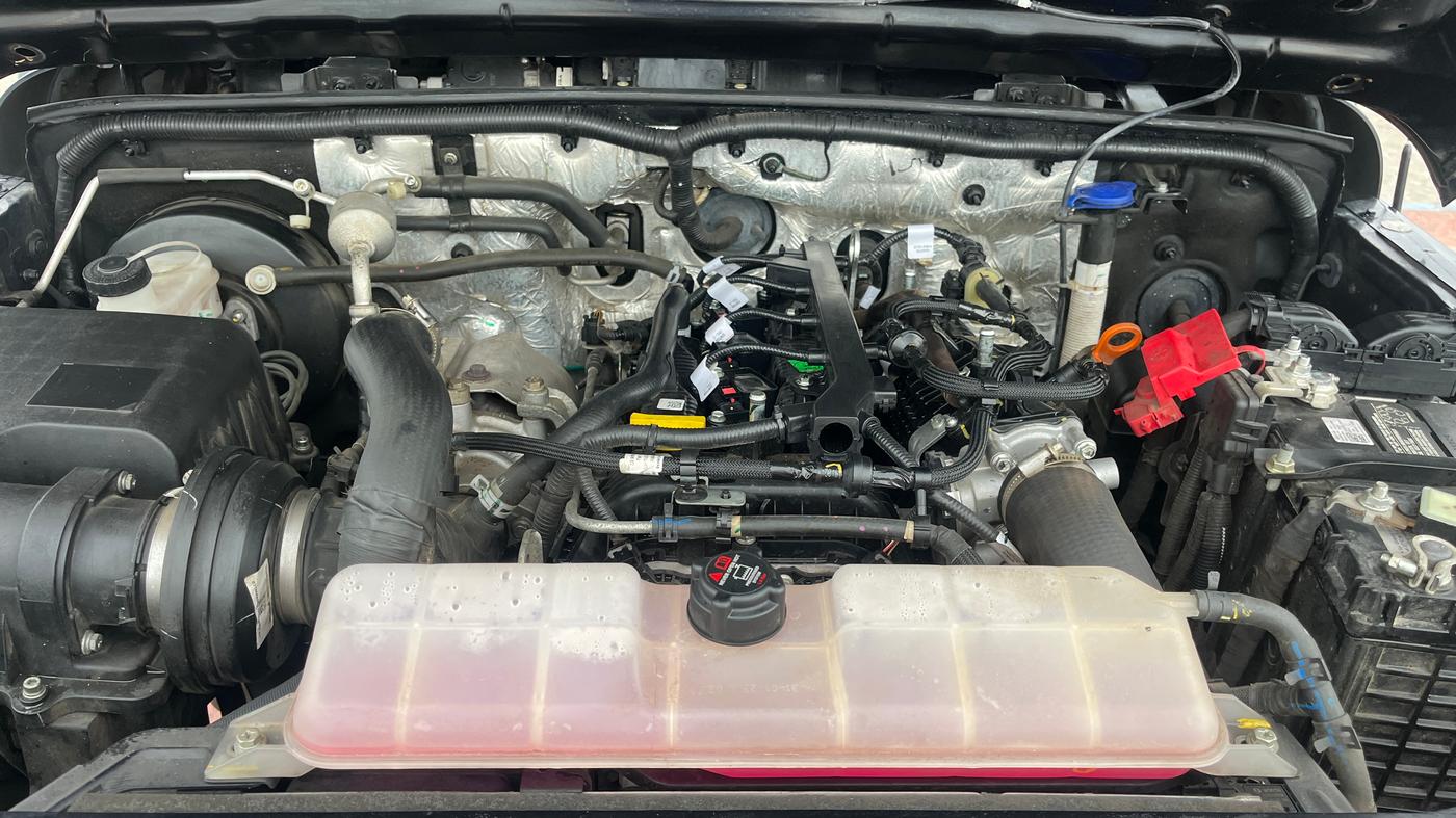 2023 Mahindra Thar LX P 2WD AT HT, Petrol, Automatic, 21,350 km, Engine View