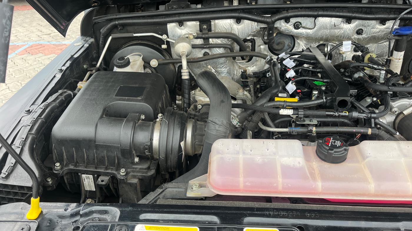 2023 Mahindra Thar LX P 2WD AT HT, Petrol, Automatic, 21,350 km, Engine View - Right
