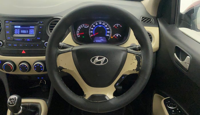 2014 Hyundai Grand i10 SPORTZ 1.2 KAPPA VTVT, Petrol, Manual, 56,459 km, Steering Wheel Close Up