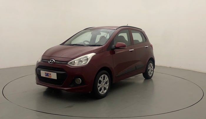 2014 Hyundai Grand i10 SPORTZ 1.2 KAPPA VTVT, Petrol, Manual, 56,459 km, Left Front Diagonal