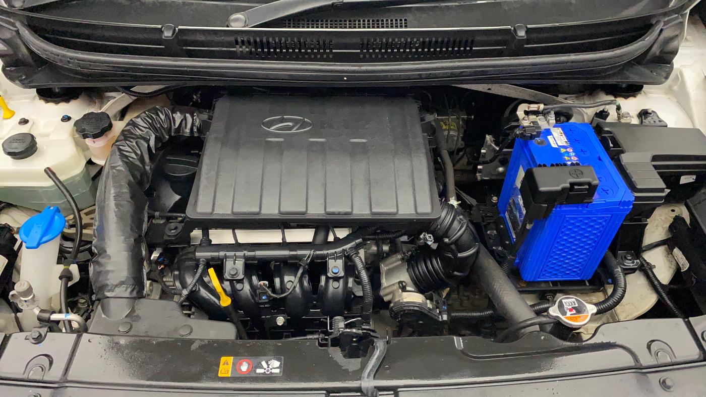 2020 Hyundai AURA SX 1.2 (O), Petrol, Manual, 12,215 km, Engine View