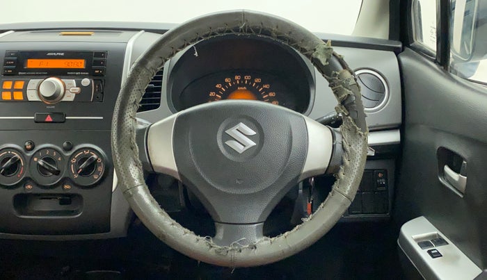 2012 Maruti Wagon R 1.0 LXI, Petrol, Manual, 65,900 km, Steering Wheel Close Up
