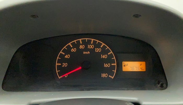 2012 Maruti Alto LXI, Petrol, Manual, 76,754 km, Odometer Image