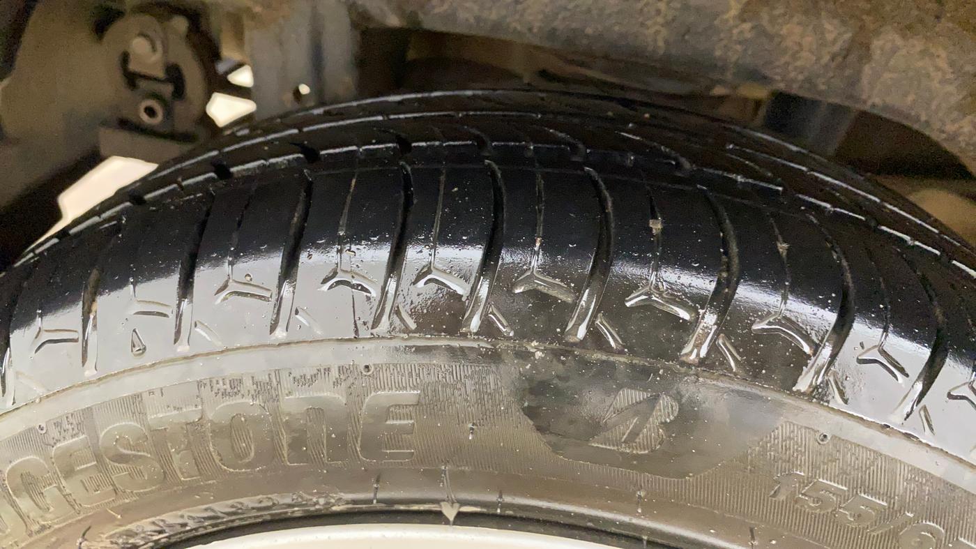 2017 Maruti Alto K10 VXI, CNG, Manual, 1,32,592 km, Right Rear Tyre Tread