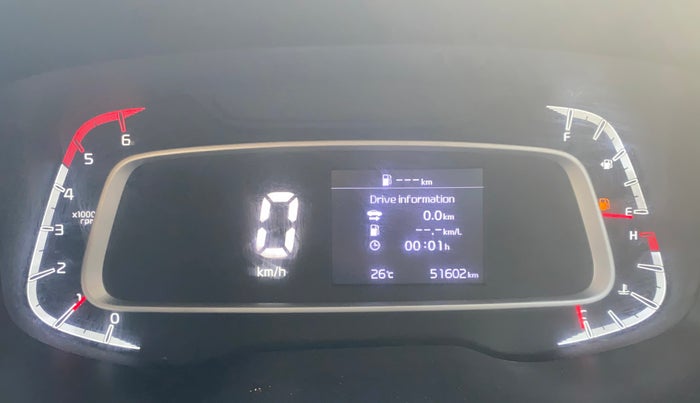 2021 KIA SONET HTX 1.5, Diesel, Manual, 51,600 km, Odometer Image