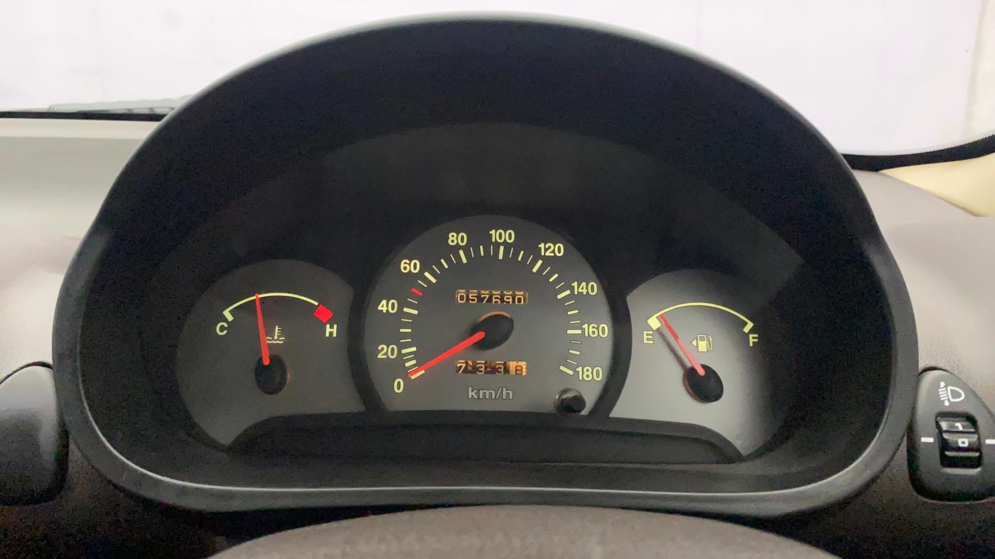 2012 Hyundai Santro Xing GL PLUS, Petrol, Manual, 57,696 km, Odometer Image