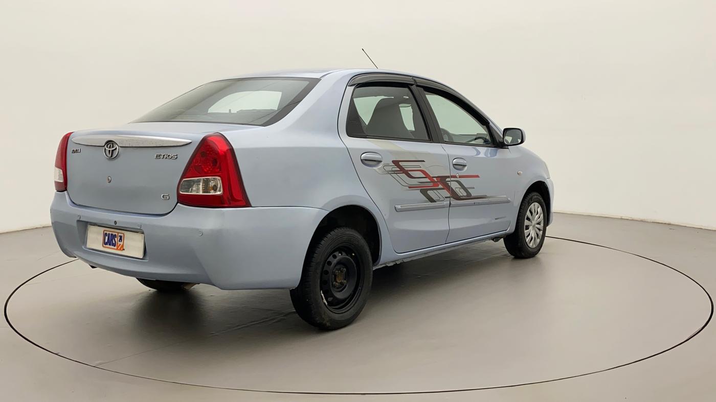 2011 Toyota Etios G, Petrol, Manual, 46,171 km, Right Back Diagonal