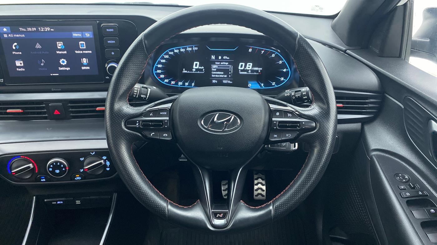 2021 Hyundai NEW I20 N LINE N6 1.0 TURBO GDI IMT, Petrol, Manual, 10,542 km, Steering Wheel Close Up