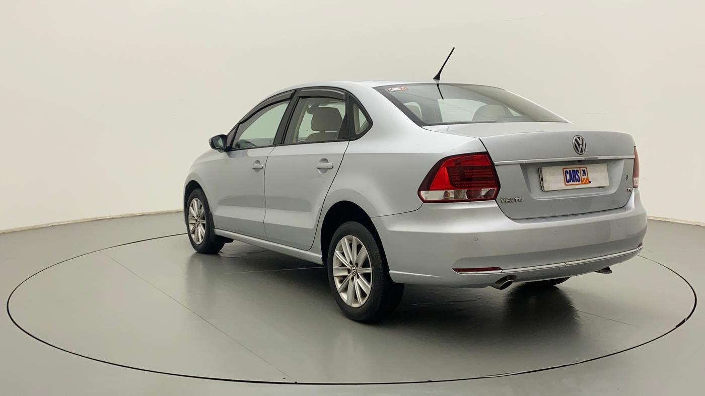 2017 Volkswagen Vento HIGHLINE PETROL AT, Petrol, Automatic, 89,137 km, Left Back Diagonal