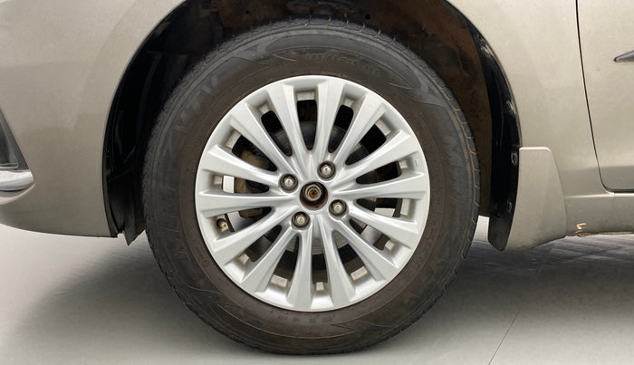 2018 Maruti Ciaz ZETA 1.5 SHVS MT PETROL, Petrol, Manual, 45,621 km, Left Front Wheel
