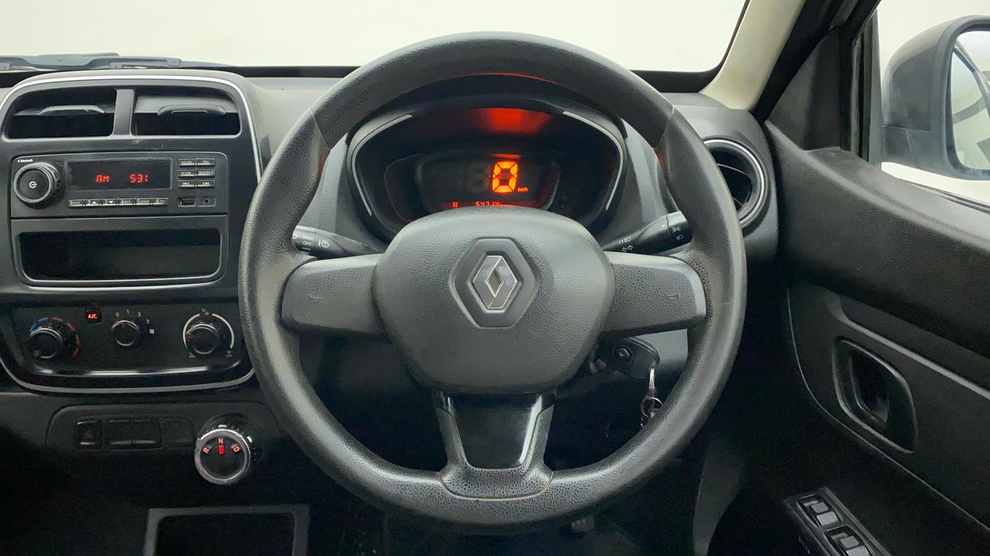 2017 Renault Kwid RXL 1.0 AMT, Petrol, Automatic, 55,721 km, Steering Wheel Close Up