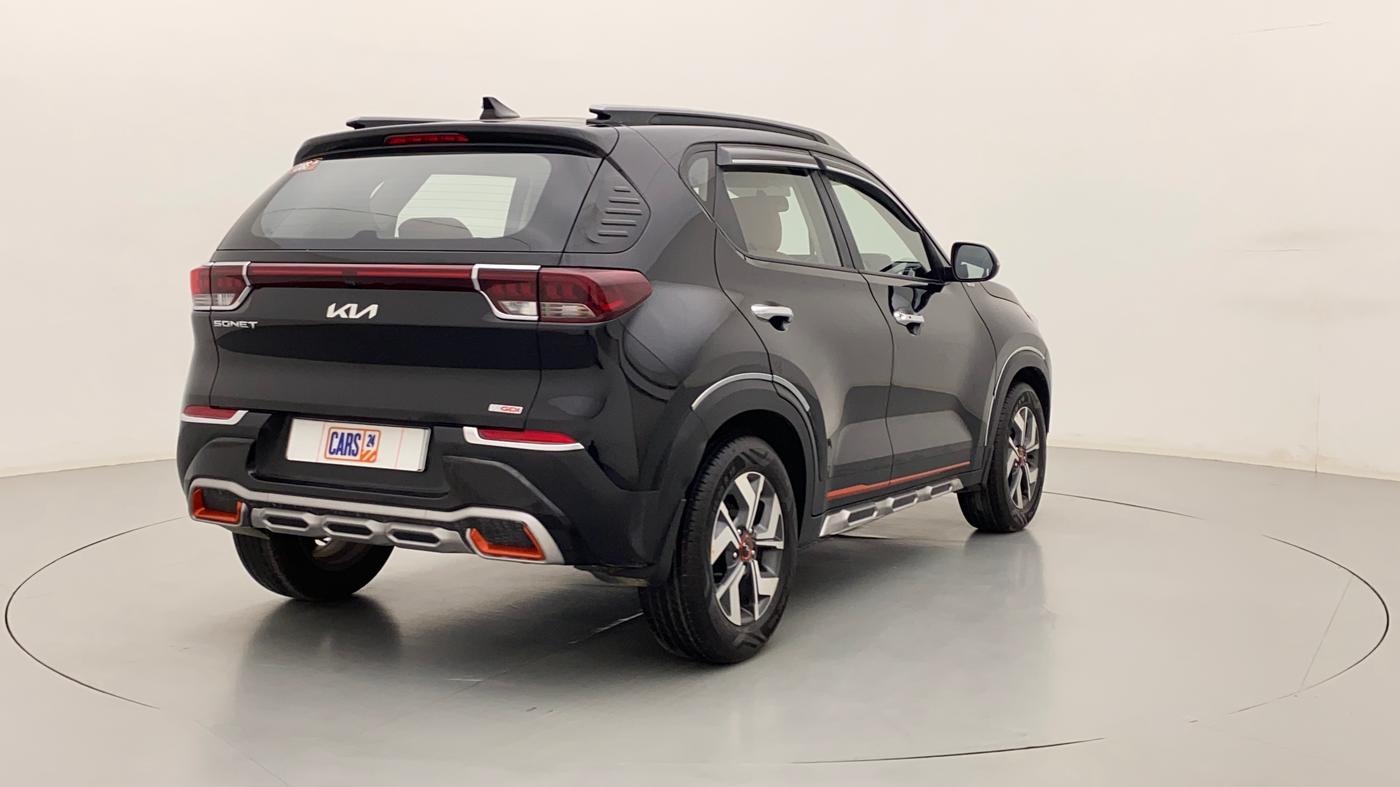 2022 KIA SONET HTX ANNIVERSARY EDITION 1.0 IMT, Petrol, Manual, 7,498 km, Right Back Diagonal