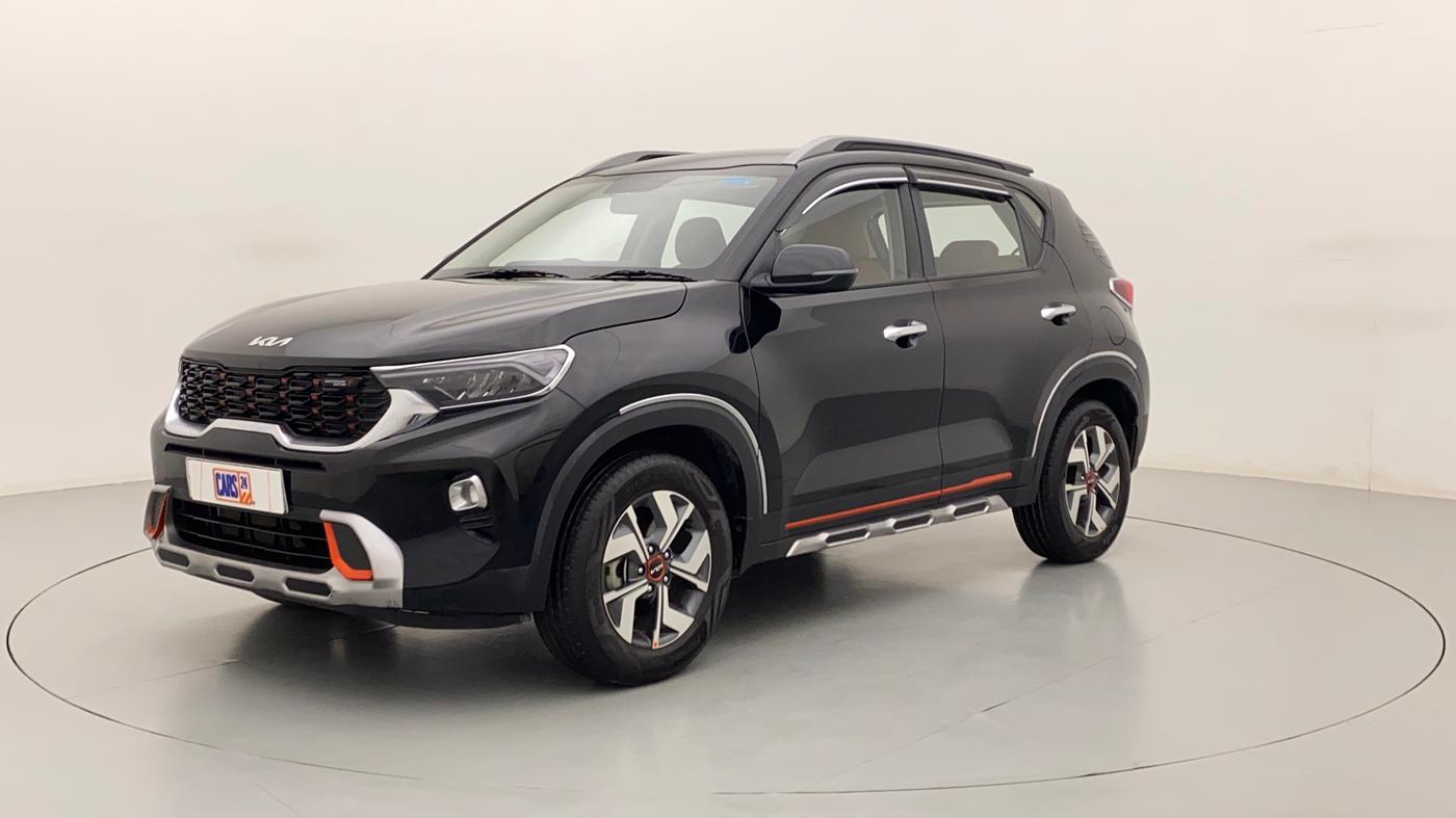 2022 KIA SONET HTX ANNIVERSARY EDITION 1.0 IMT, Petrol, Manual, 7,498 km, Left Front Diagonal