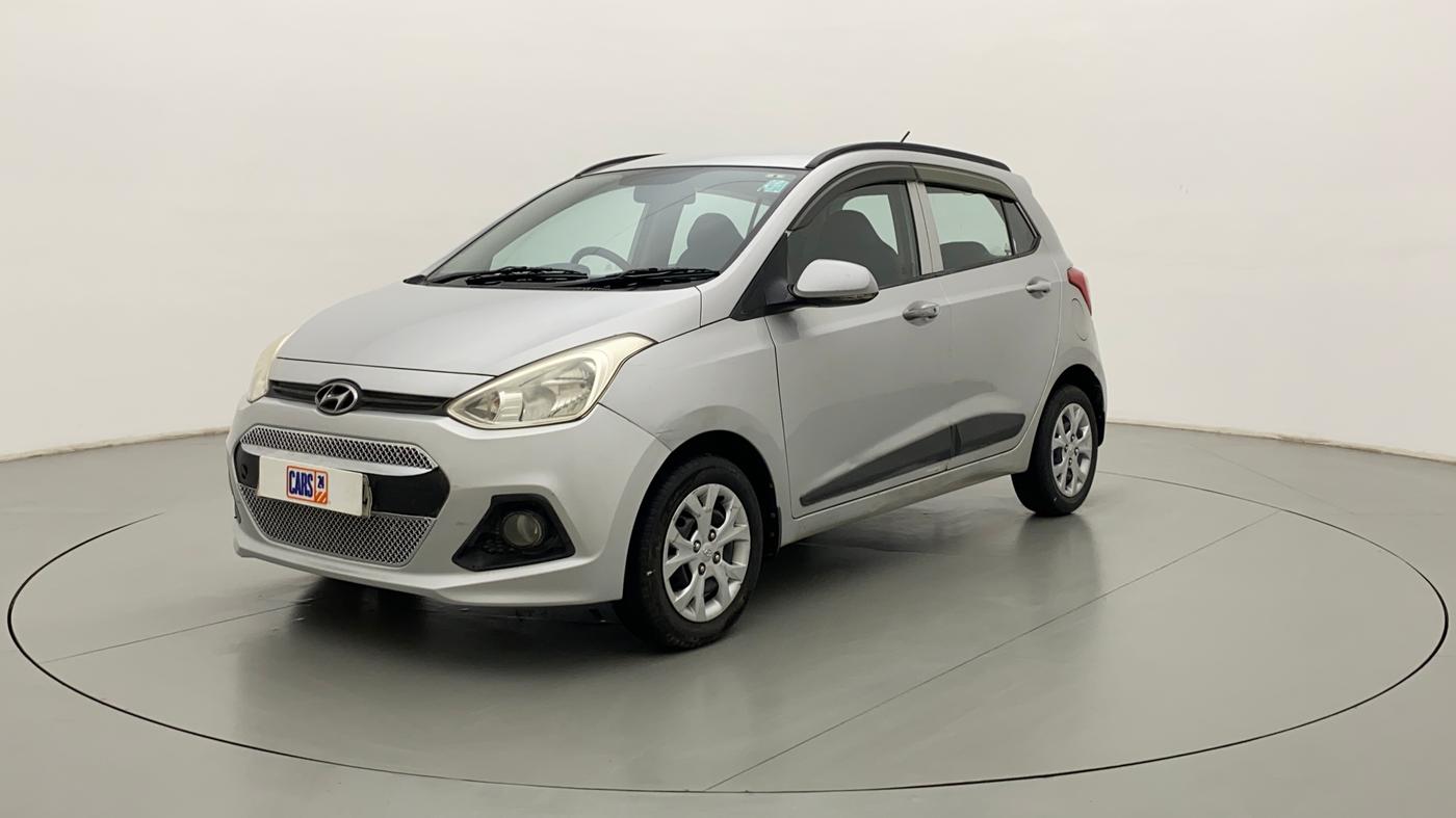 2014 Hyundai Grand i10 SPORTZ AT 1.2 KAPPA VTVT, Petrol, Automatic, 30,592 km, Left Front Diagonal