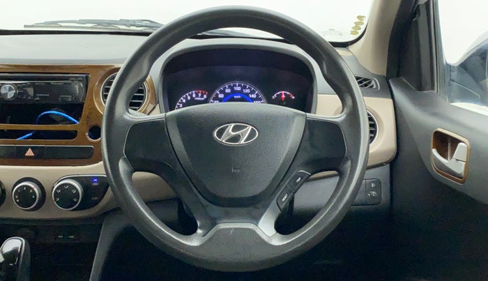 2014 Hyundai Grand i10 SPORTZ AT 1.2 KAPPA VTVT, Petrol, Automatic, 30,592 km, Steering Wheel Close Up