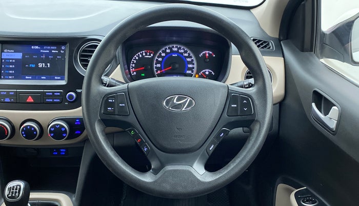 2017 Hyundai Grand i10 SPORTZ (O) 1.2 KAPPA VTVT, Petrol, Manual, 45,231 km, Steering Wheel Close Up