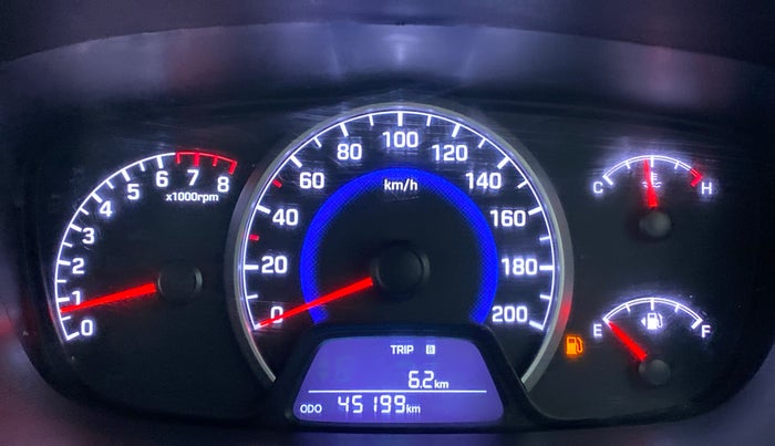 2017 Hyundai Grand i10 SPORTZ (O) 1.2 KAPPA VTVT, Petrol, Manual, 45,231 km, Odometer Image