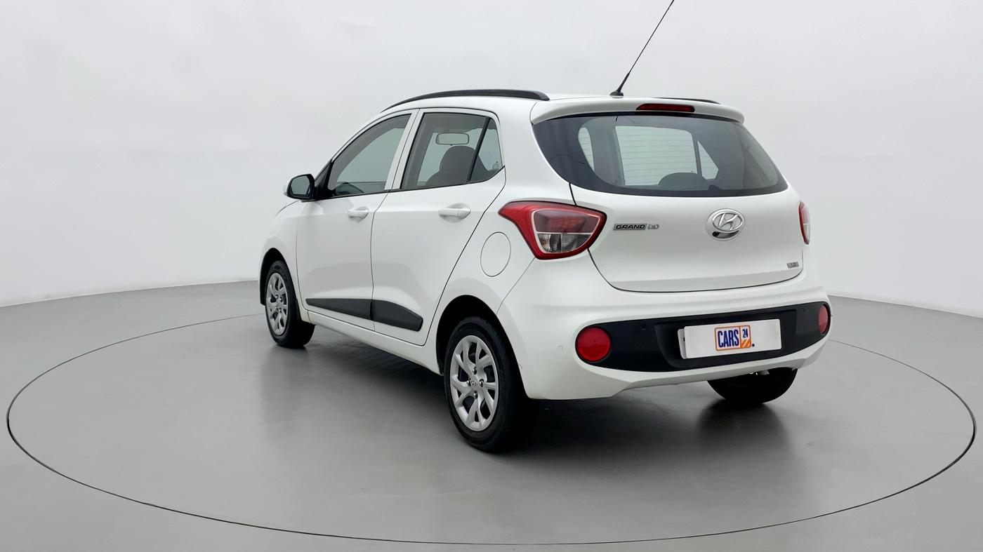 2017 Hyundai Grand i10 SPORTZ (O) 1.2 KAPPA VTVT, Petrol, Manual, 45,231 km, Left Back Diagonal
