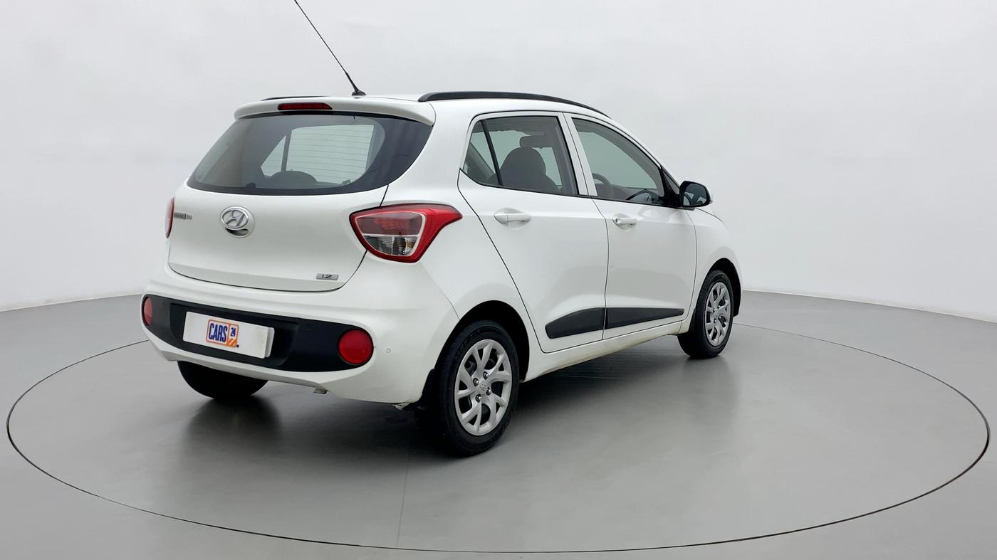 2017 Hyundai Grand i10 SPORTZ (O) 1.2 KAPPA VTVT, Petrol, Manual, 45,231 km, Right Back Diagonal