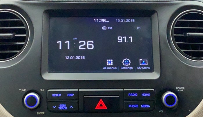 2018 Hyundai Grand i10 SPORTZ 1.2 KAPPA VTVT, Petrol, Manual, 24,928 km, Infotainment System