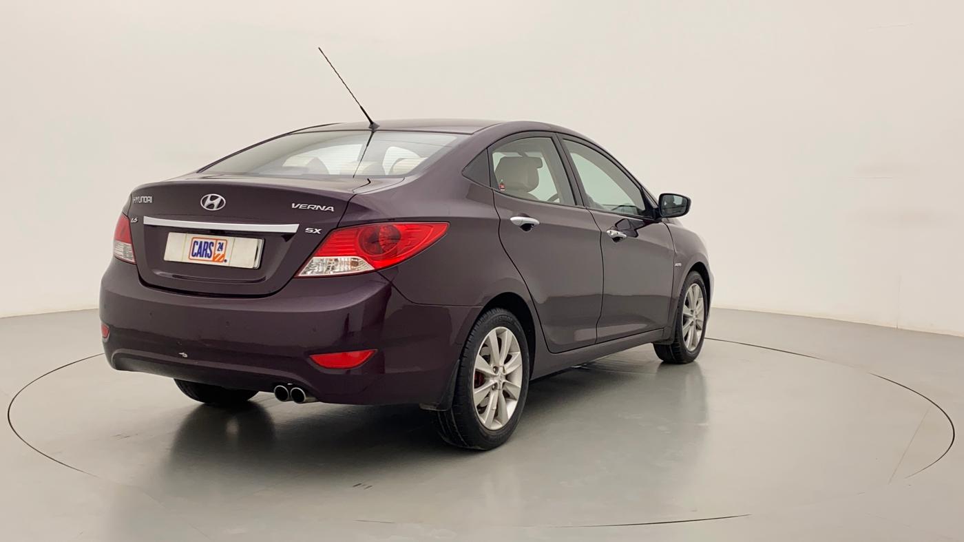 2012 Hyundai Verna FLUIDIC 1.6 CRDI SX AT, Diesel, Automatic, 99,327 km, Right Back Diagonal