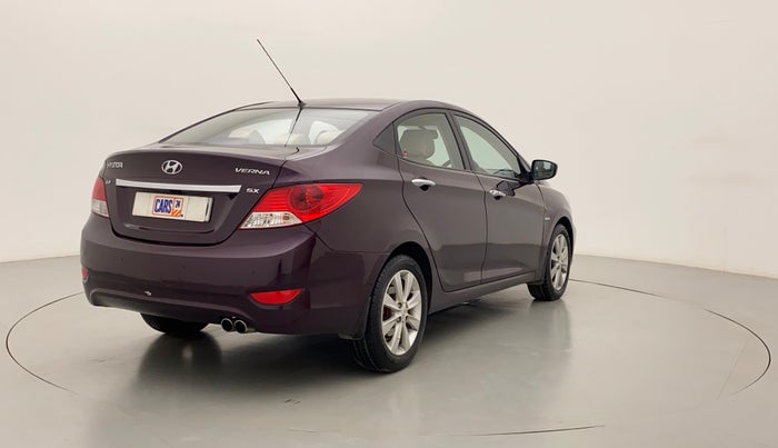 2012 Hyundai Verna FLUIDIC 1.6 CRDI SX AT, Diesel, Automatic, 99,327 km, Right Back Diagonal