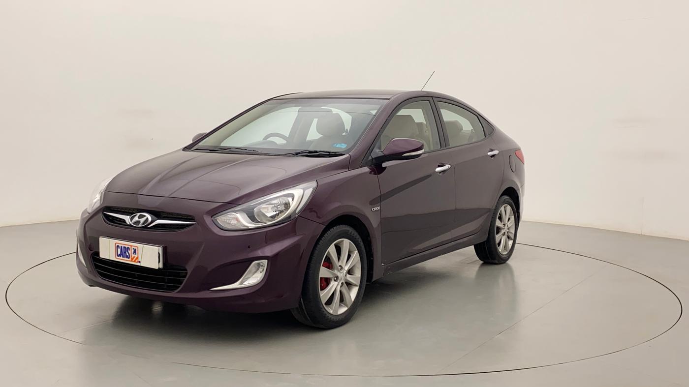2012 Hyundai Verna FLUIDIC 1.6 CRDI SX AT, Diesel, Automatic, 99,327 km, Left Front Diagonal