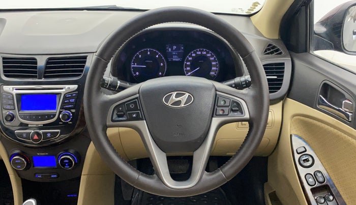 2012 Hyundai Verna FLUIDIC 1.6 CRDI SX AT, Diesel, Automatic, 99,327 km, Steering Wheel Close Up