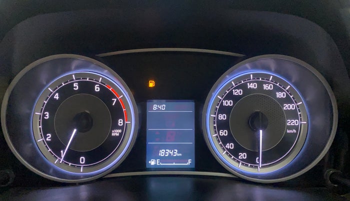 2021 Maruti Dzire VXI, Petrol, Manual, 18,343 km, Odometer Image