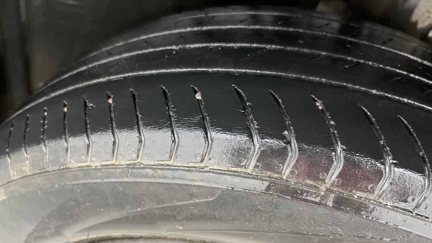 2022 Maruti Vitara Brezza VXI, Petrol, Manual, 80,550 km, Left Rear Tyre Tread