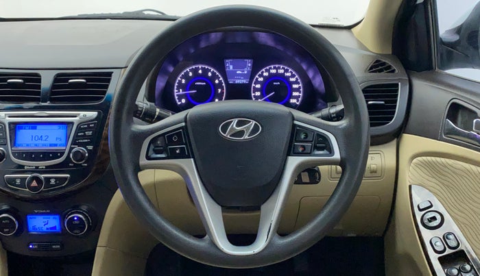 2012 Hyundai Verna FLUIDIC 1.6 VTVT SX, Petrol, Manual, 69,278 km, Steering Wheel Close Up