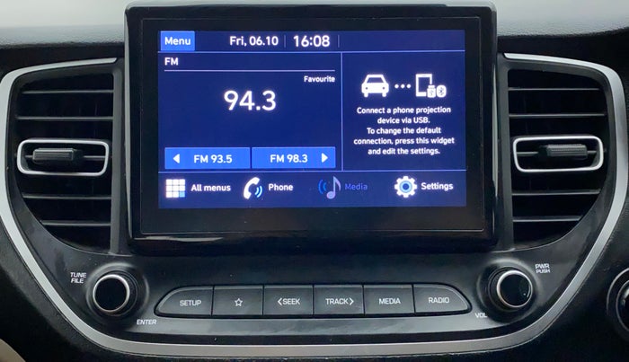 2021 Hyundai Verna SX 1.5 CRDI, Diesel, Manual, 57,719 km, Infotainment System