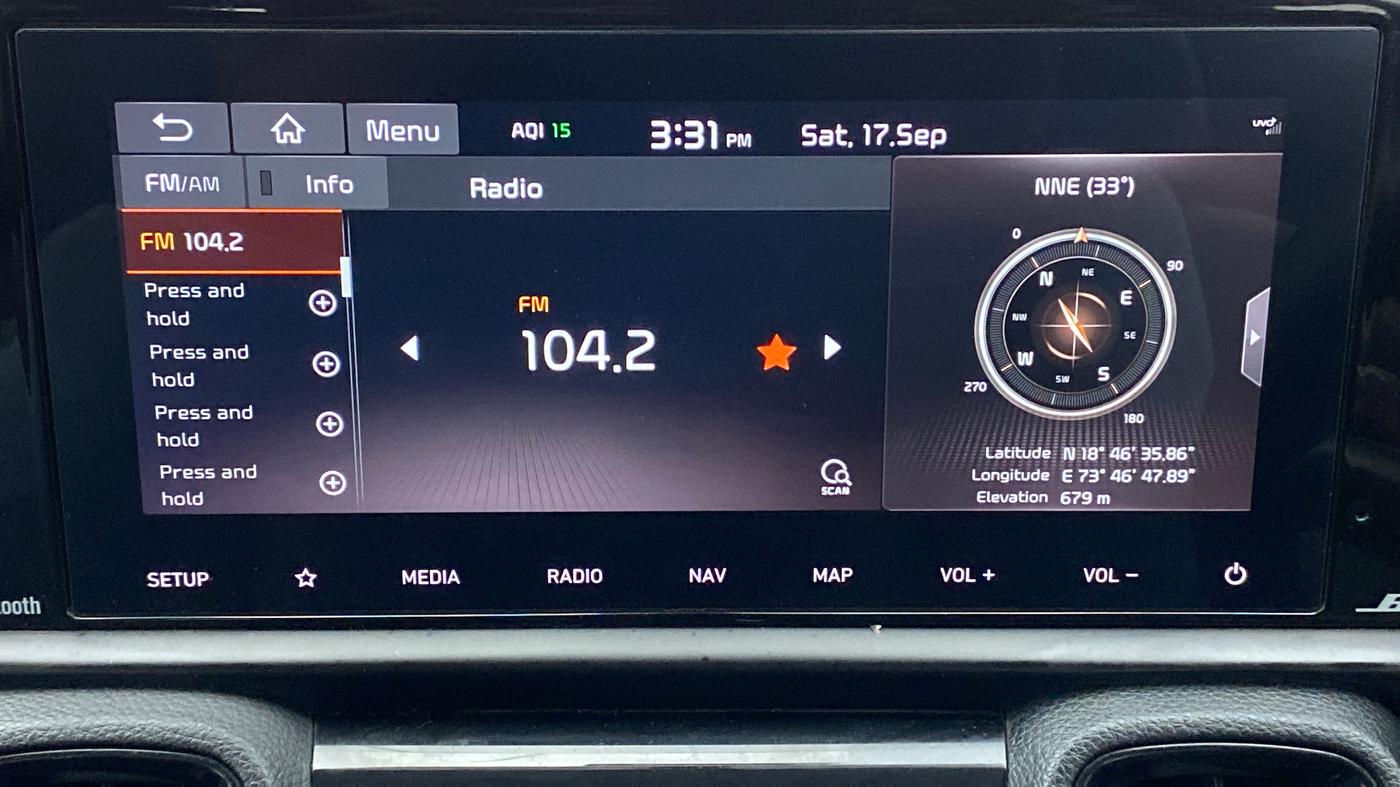 2020 KIA SONET GTX PLUS 1.5D  AT, Diesel, Automatic, 51,698 km, Infotainment System