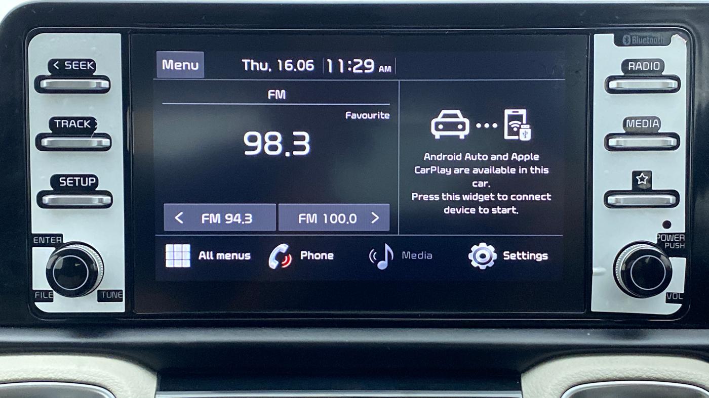 2021 KIA SONET HTX 1.0 IMT, Petrol, Manual, 10,949 km, Infotainment System