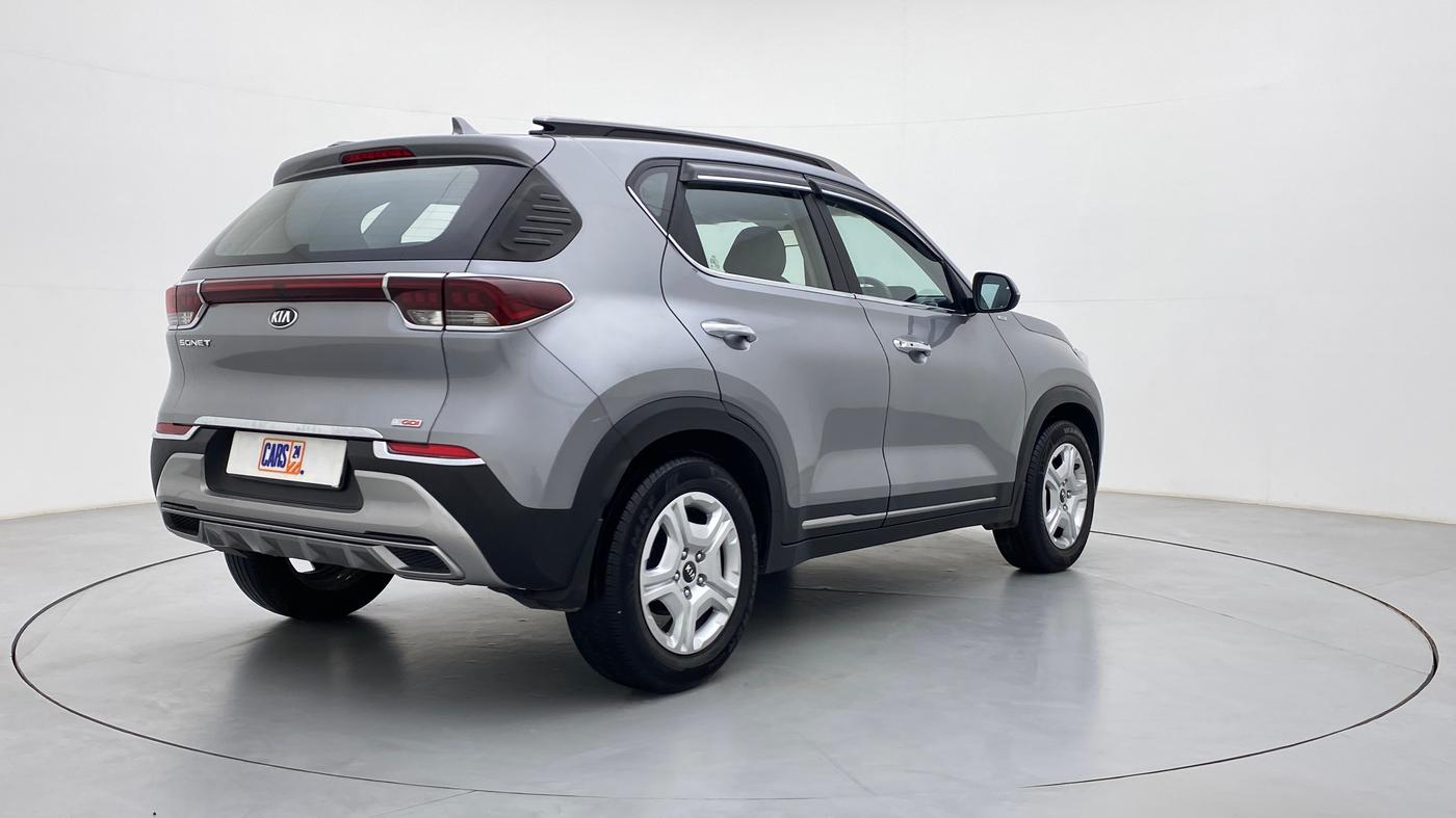 2021 KIA SONET HTX 1.0 IMT, Petrol, Manual, 10,949 km, Right Back Diagonal