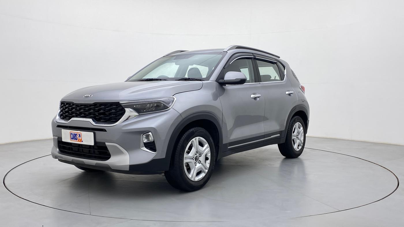 2021 KIA SONET HTX 1.0 IMT, Petrol, Manual, 10,949 km, Left Front Diagonal