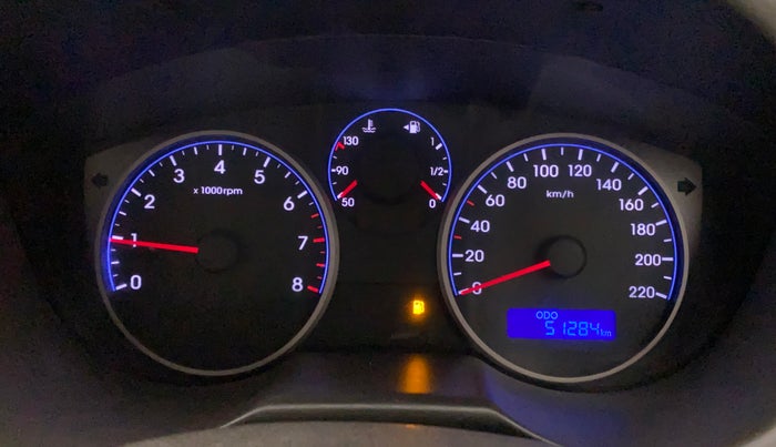 2013 Hyundai i20 MAGNA (O) 1.2, Petrol, Manual, 51,380 km, Odometer Image