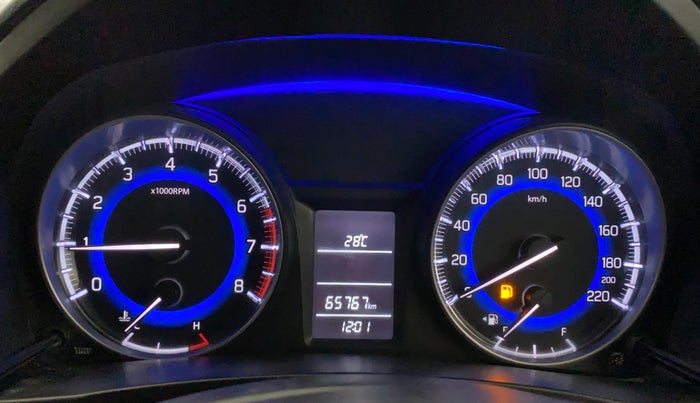 2018 Maruti Baleno DELTA PETROL 1.2, Petrol, Manual, 65,766 km, Odometer Image