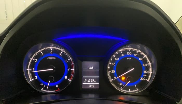 2016 Maruti Baleno DELTA PETROL 1.2, Petrol, Manual, 81,667 km, Odometer Image