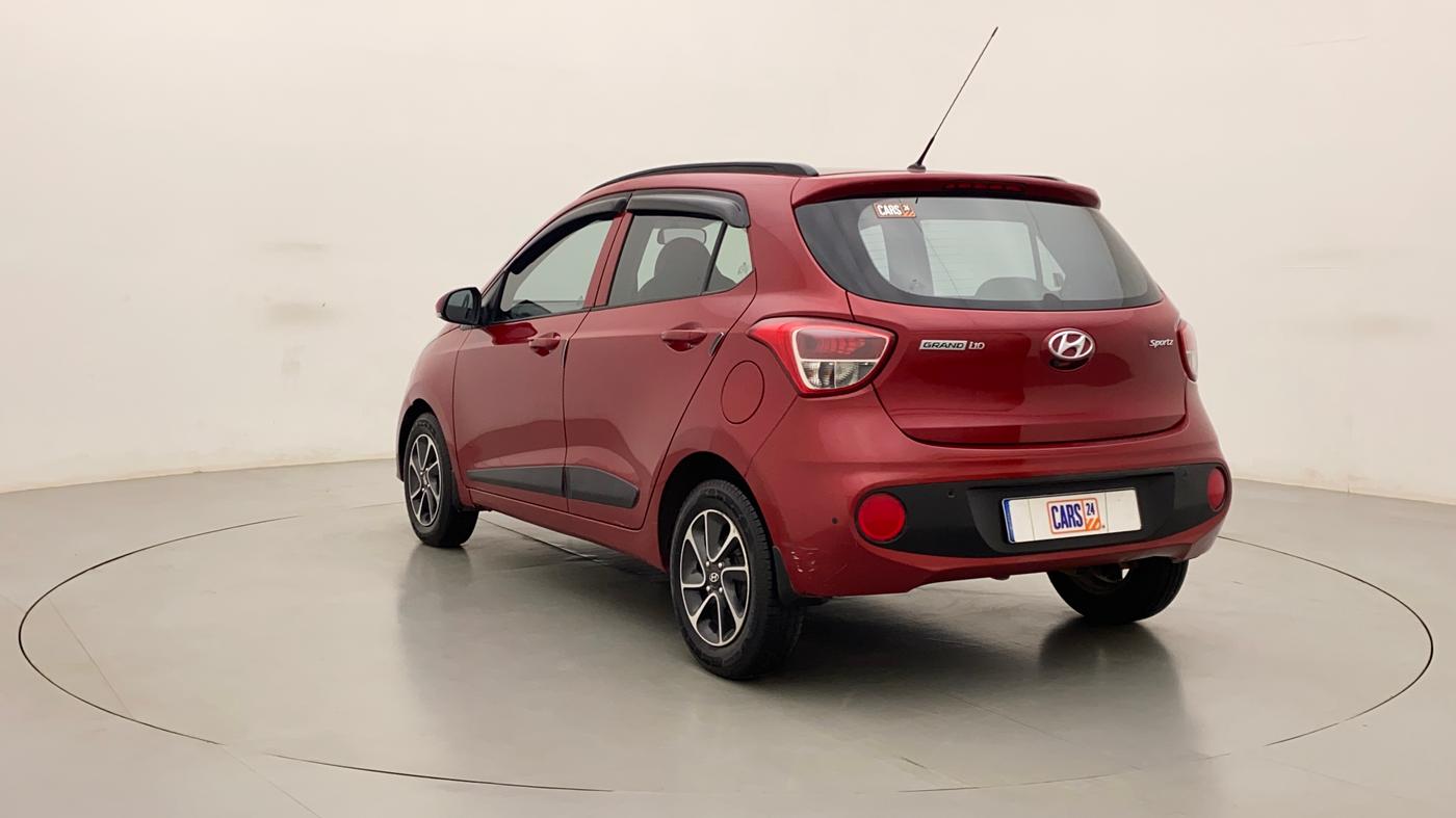 2018 Hyundai Grand i10 SPORTZ AT 1.2 KAPPA VTVT, Petrol, Automatic, 52,383 km, Left Back Diagonal