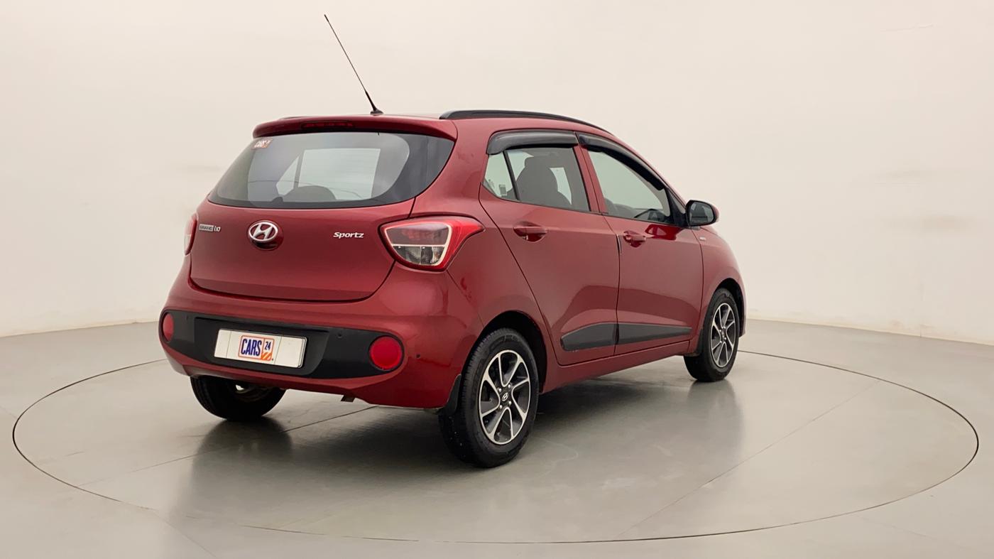 2018 Hyundai Grand i10 SPORTZ AT 1.2 KAPPA VTVT, Petrol, Automatic, 52,383 km, Right Back Diagonal